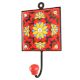 Sunflower Ceramic Flower Tile Hook With Red Base